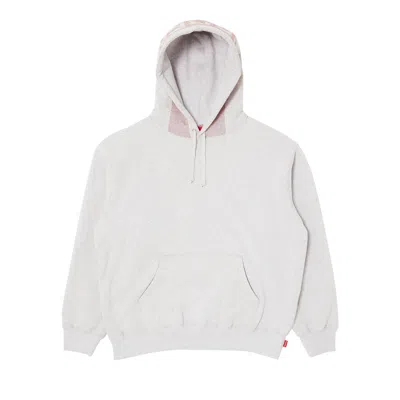 Pre-owned Supreme Jacquard Stripe Hooded Sweatshirt 'ash Grey' | Men's Size M