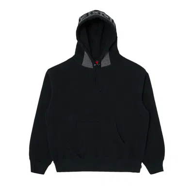 Pre-owned Supreme Jacquard Stripe Hooded Sweatshirt 'black' | Men's Size L