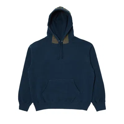 Pre-owned Supreme Jacquard Stripe Hooded Sweatshirt 'navy' In Blue