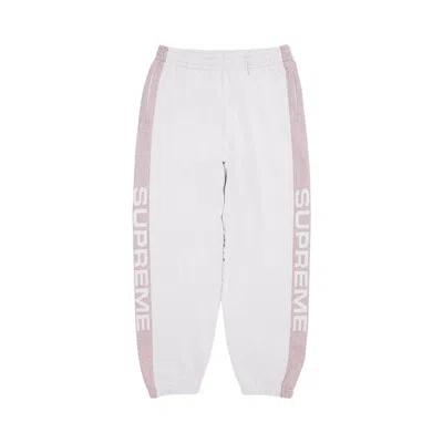 Pre-owned Supreme Jacquard Stripe Sweatpant 'ash Grey'