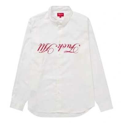 Supreme Jamie Reid Fuck All Shirt 'white Red'