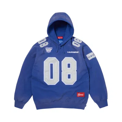 Pre-owned Supreme Jersey Hooded Sweatshirt 'royal' | Blue | Men's Size Xl