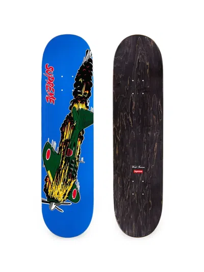 Supreme Jet Graphic-print Skateboard Deck In 블루