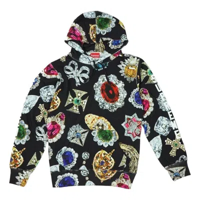 Supreme Jewels Hooded Sweatshirt 'black' In Multi