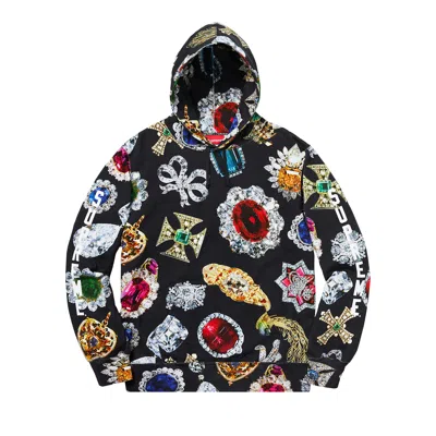 Pre-owned Supreme Jewels Hooded Sweatshirt 'black' | Men's Size S