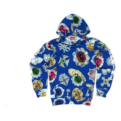 Supreme Jewels Hooded Sweatshirt Royal Printing Unisex Blue