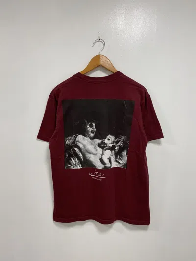 Pre-owned Supreme Joel Peter Witkin Mother And Child T Shirt In Burgundy