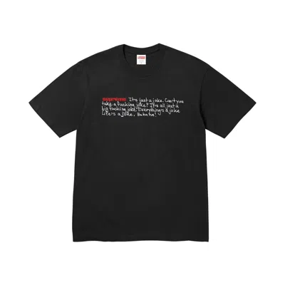 Pre-owned Supreme Joke Tee 'black' | Men's Size S
