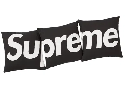 Pre-owned Supreme Jules Pansu Pillow (set Of 3) In Black