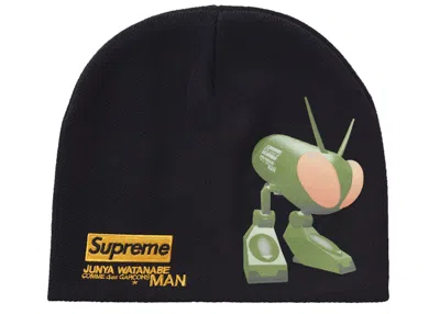 Pre-owned Supreme Junya Watanabe Cdg Man Beanie In Black