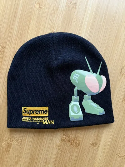 Pre-owned Supreme Junya Watanabe Cdg Man Bug Beanie Black Fw21 New