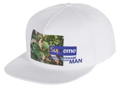 Pre-owned Supreme Junya Watanabe Cdg Man Nature 5panel Hat In White