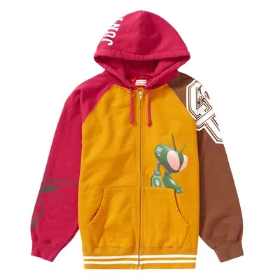 Pre-owned Supreme Junya Watanabe Cdg Man Zip Up Hooded Sweatshirt Gold