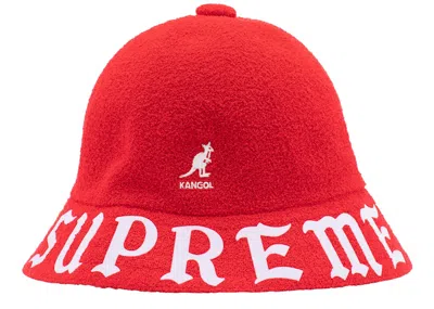 Pre-owned Supreme Kangol Bermuda Casual Hat In Red