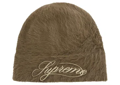 Pre-owned Supreme Kangol Furgora Script Beanie In Brown