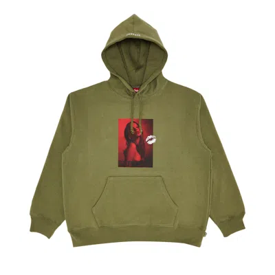 Pre-owned Supreme Kate Moss Hooded Sweatshirt 'light Olive'