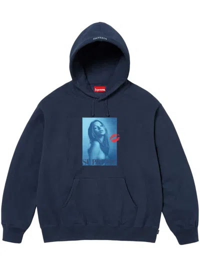 Supreme Kate Moss Hoodie In Blue
