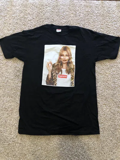 Pre-owned Supreme Kate Moss Photo Tee Black F/w 12
