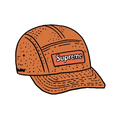 Pre-owned Supreme Kevlar Camp Cap In Orange