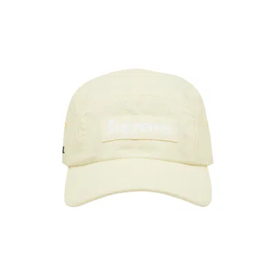 Pre-owned Supreme Kevlar Camp Cap 'off White' In Cream