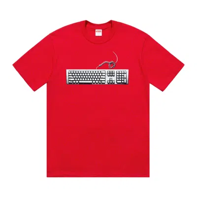 Pre-owned Supreme Keyboard Tee 'red' | Men's Size S