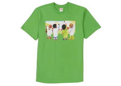 Pre-owned Supreme Kids Tee Shirt In Green
