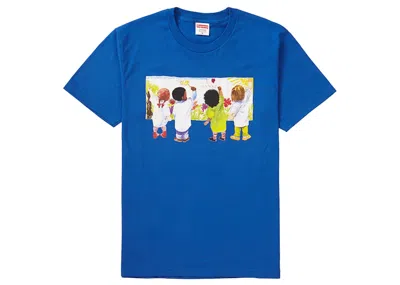 Pre-owned Supreme Kids Tee Shirt In Royal