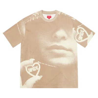 Pre-owned Supreme Kim Necklace Short-sleeve Top 'tan'