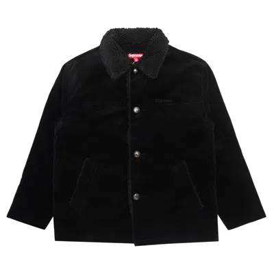 Pre-owned Supreme Kindermann Uncut Corduroy Car Coat 'black'