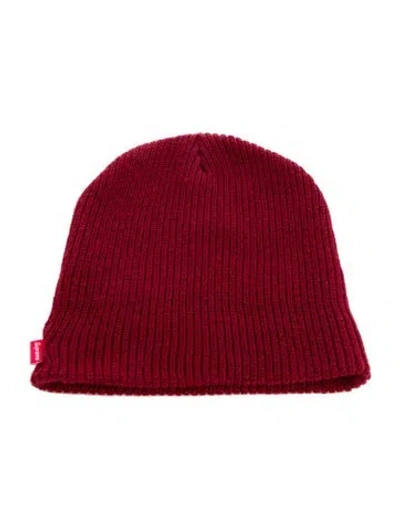 Pre-owned Supreme Knit Beanie In Red
