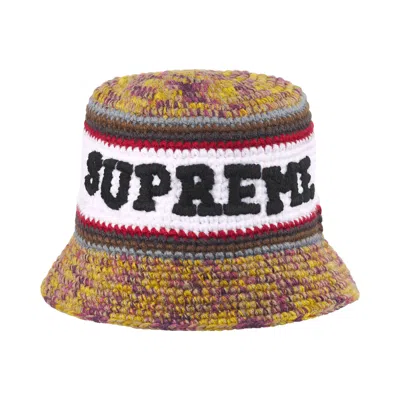 Pre-owned Supreme Knit Logo Crusher 'yellow' | Men's Size Onesize