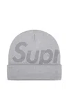 Supreme Knockout Studded Beanie Hat In Gray