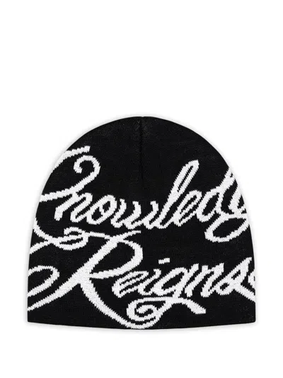 Supreme Knowledge Reigns Beanie In Black