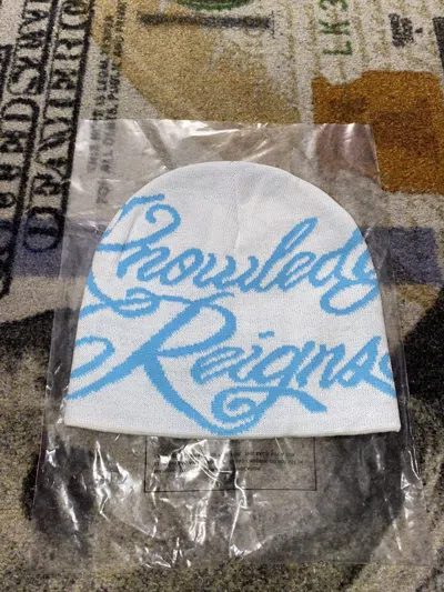 Pre-owned Supreme Knowledge Reigns Beanie White