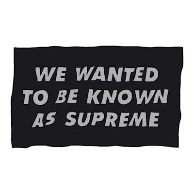 Pre-owned Supreme Known As Towel In Black