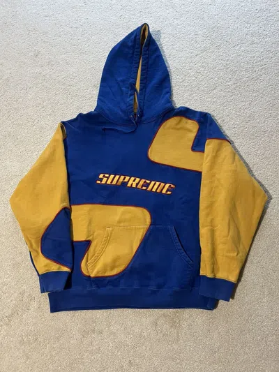 Pre-owned Supreme L  Big S Hoodie In Blue