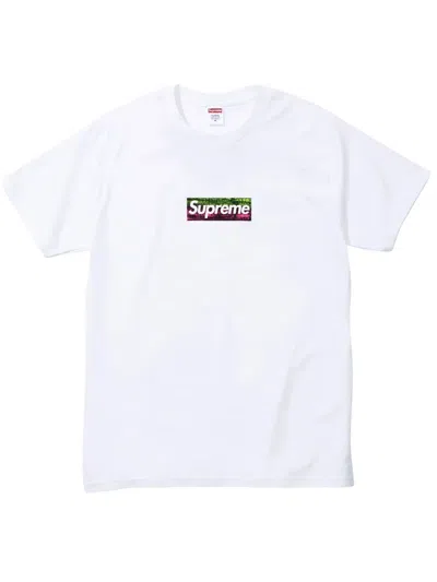 Supreme La Fire Relief Box Logo T-shirt In White