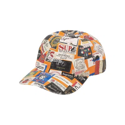 Pre-owned Supreme Labels 6-panel 'orange' | Men's Size Onesize