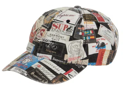 Pre-owned Supreme Labels 6panel In Black