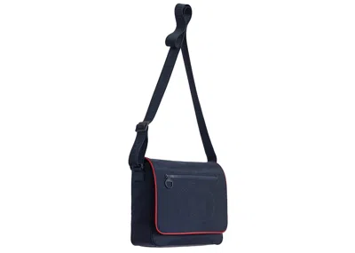 Pre-owned Supreme Lacoste Small Messenger Bag In Navy Blue