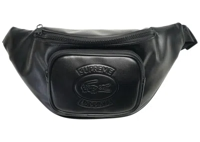 Pre-owned Supreme Lacoste Waist Bag In Black