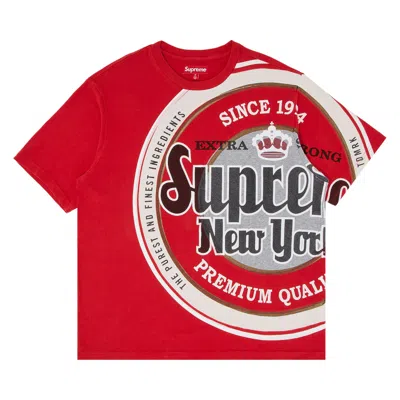 Pre-owned Supreme Lager Short-sleeve Top 'red' | Men's Size L