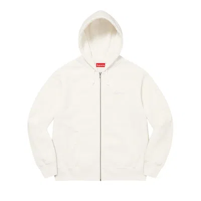 Pre-owned Supreme Lakshmi Zip Up Hooded Sweatshirt 'white' | Men's Size M
