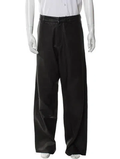 Pre-owned Supreme Lamb Leather Pants In Black