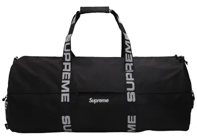 Pre-owned Supreme Large Duffle Bag (ss18) In Black