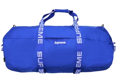 Pre-owned Supreme Large Duffle Bag (ss18) In Royal In Blue