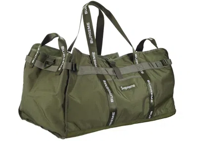Pre-owned Supreme Large Haul Tote In Olive
