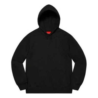 Supreme Laser Cut S Logo Hooded Sweatshirt 'black'