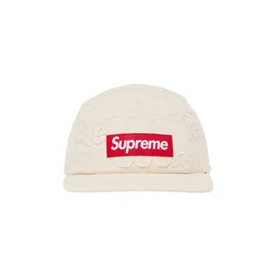 Pre-owned Supreme Lasered Denim Cap 'white'