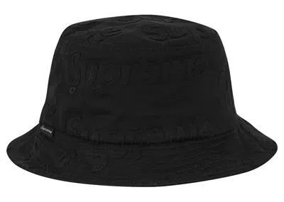 Pre-owned Supreme Lasered Twill Crusher Hat In Black